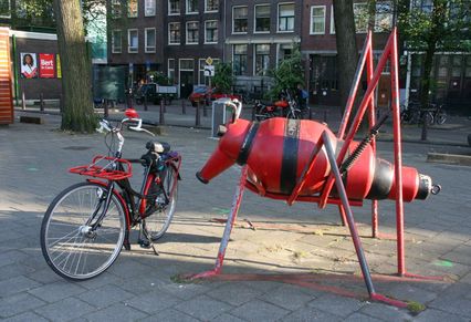 drooderfiets and grasshopper